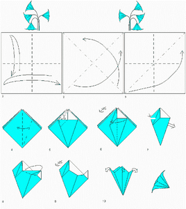 Самые простые оригами для детей роза